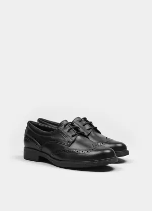 Agata J844D Leather Brogues Black
