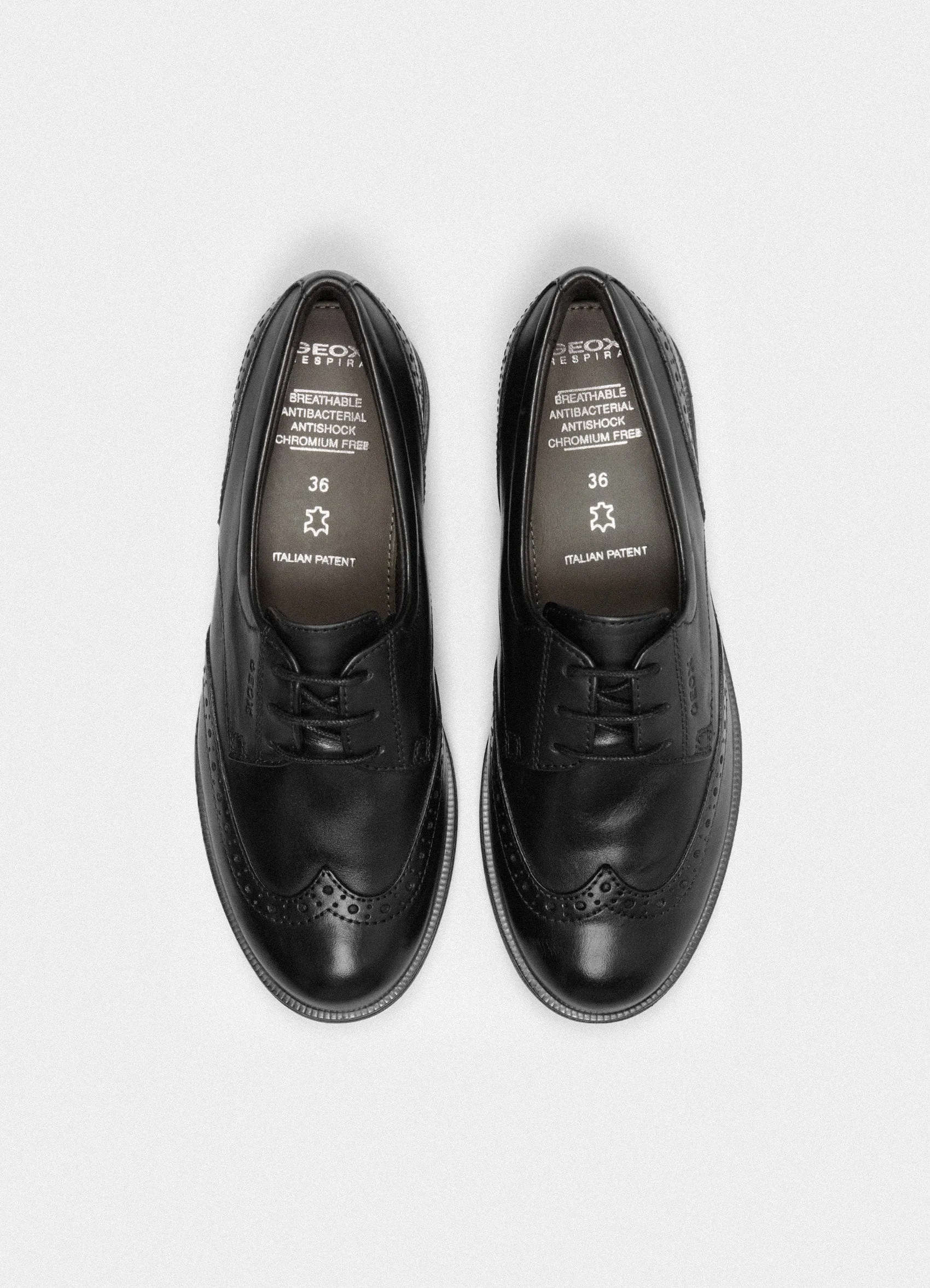 Agata J844D Leather Brogues Black