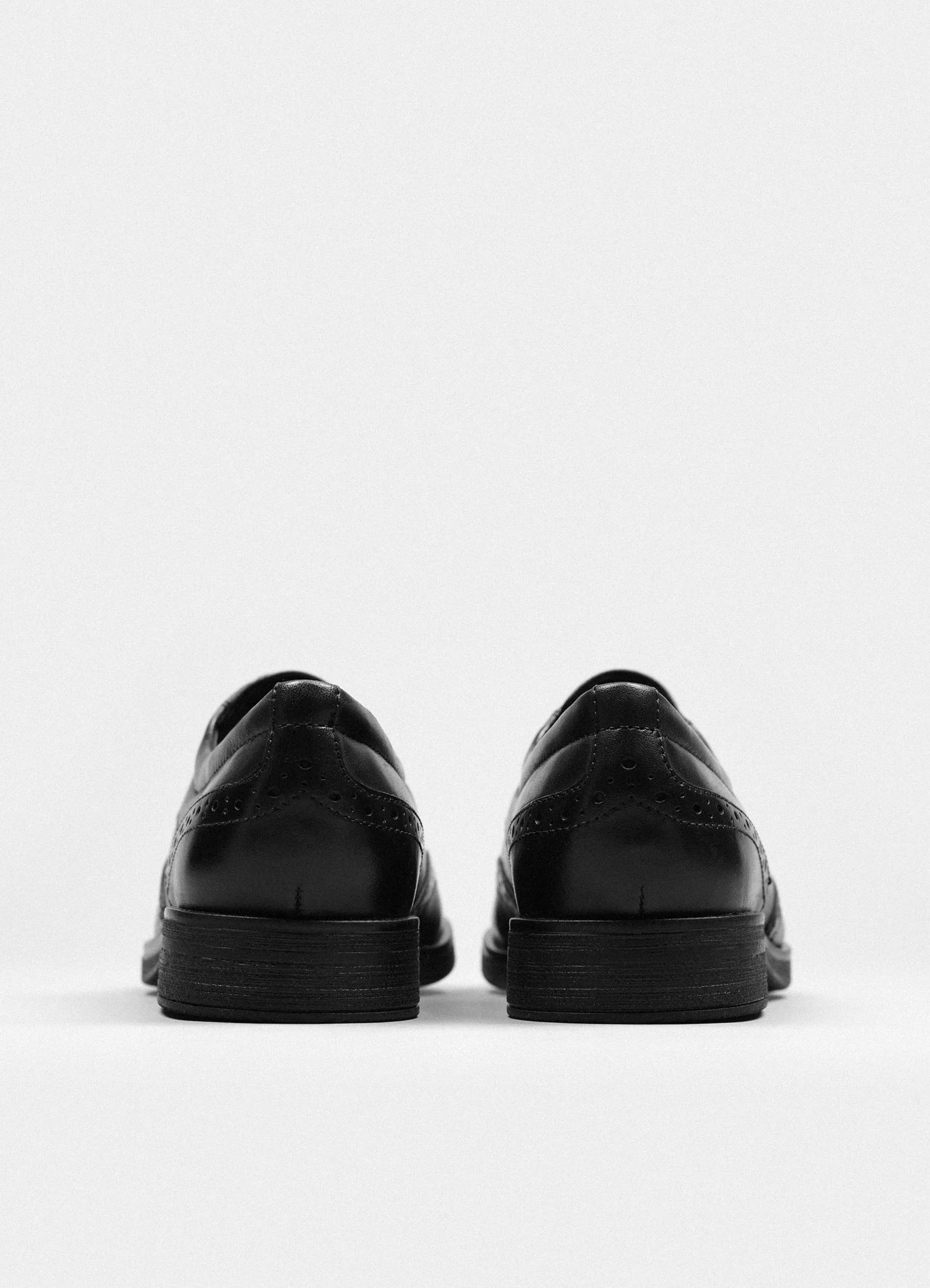 Agata J844D Leather Brogues Black