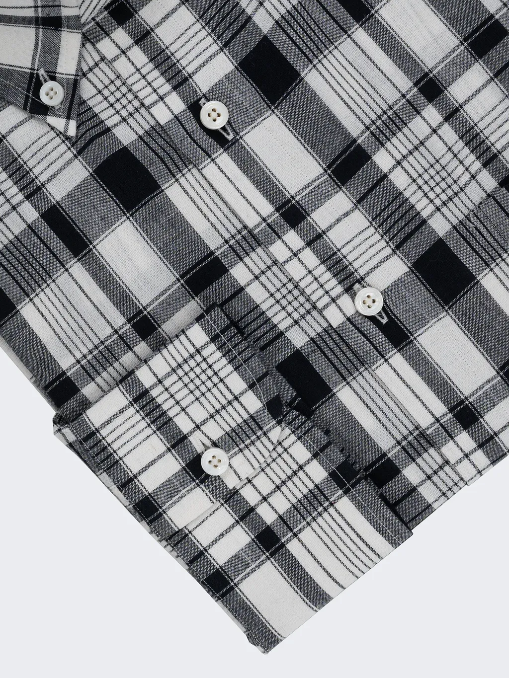 Black & White Madras Check