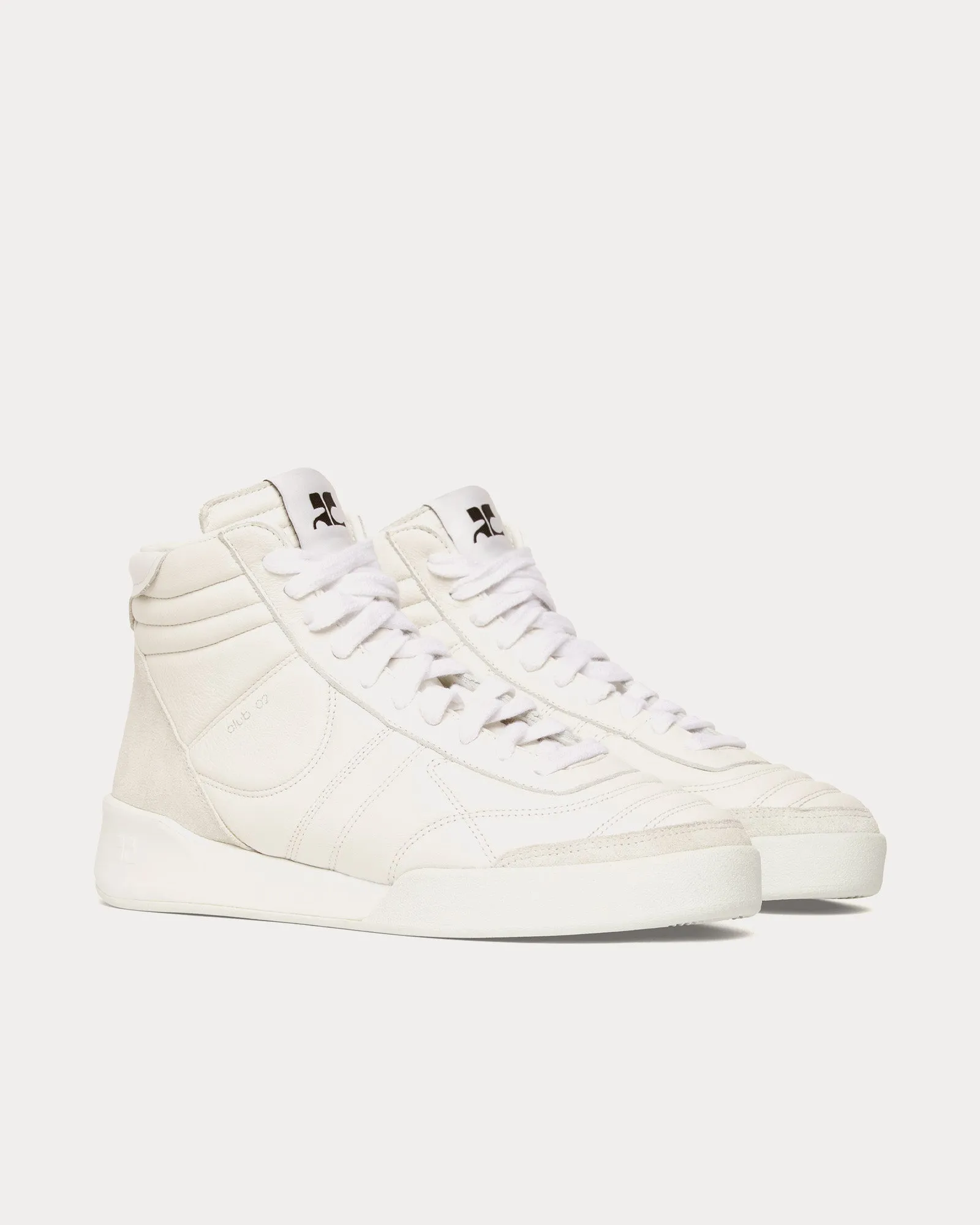 Club 02 Leather Heritage White Mid Top Sneakers