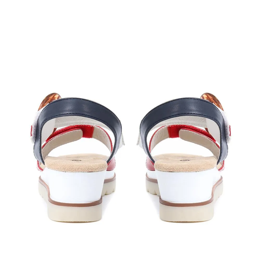 Comfortable Wedge-Heel Sandals - WBINS35128 / 321 724