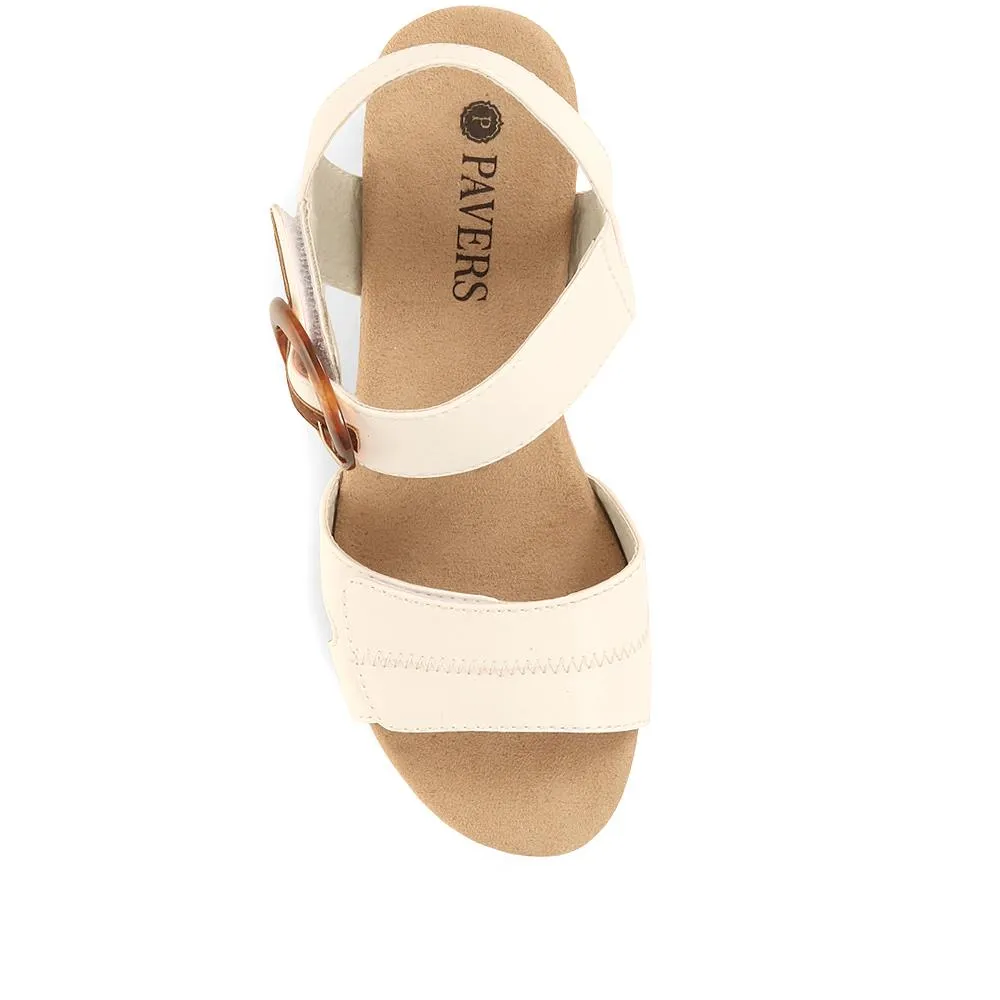 Comfortable Wedge-Heel Sandals - WBINS35128 / 321 724