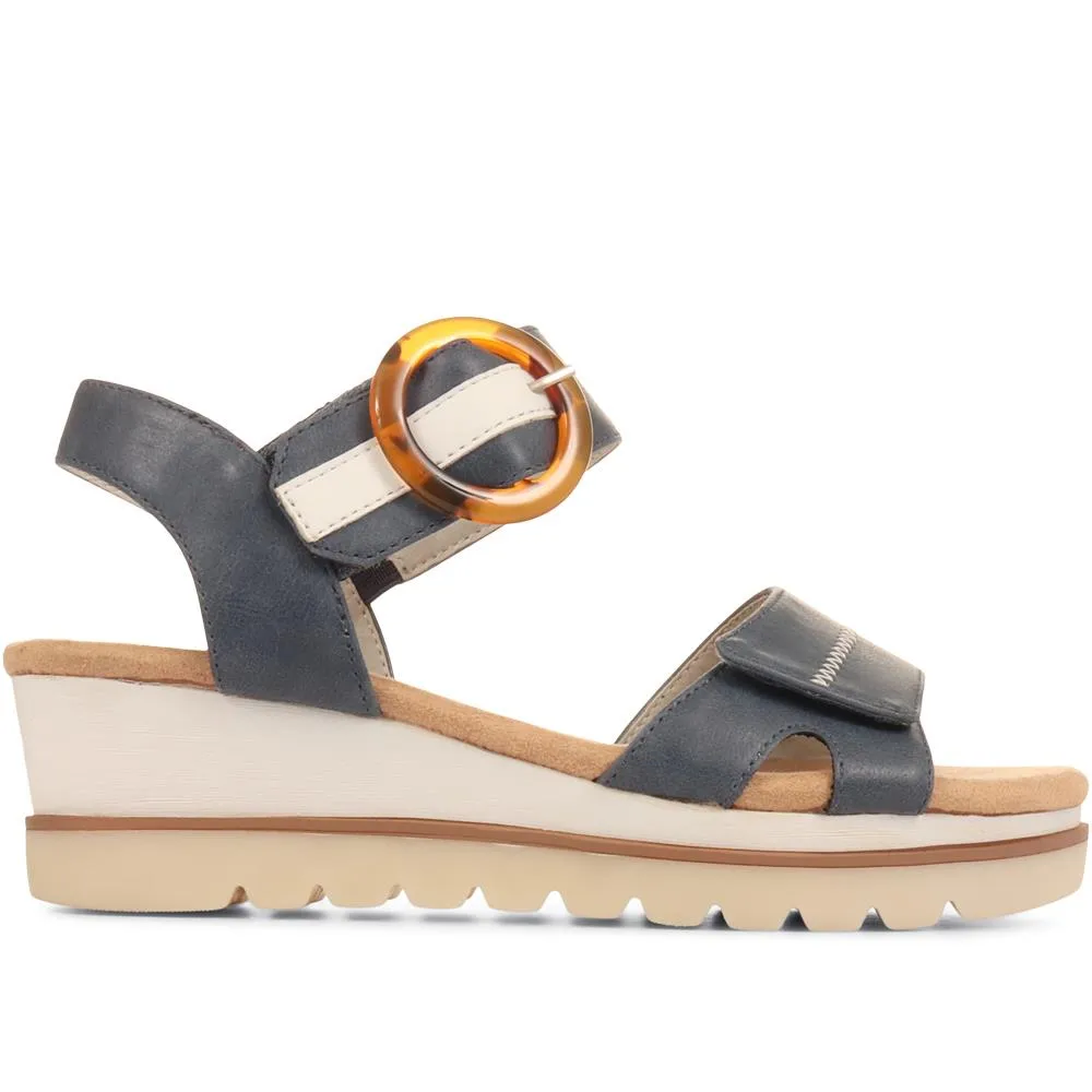 Comfortable Wedge-Heel Sandals - WBINS35128 / 321 724