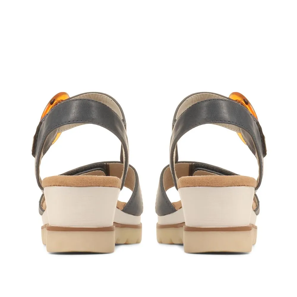 Comfortable Wedge-Heel Sandals - WBINS35128 / 321 724