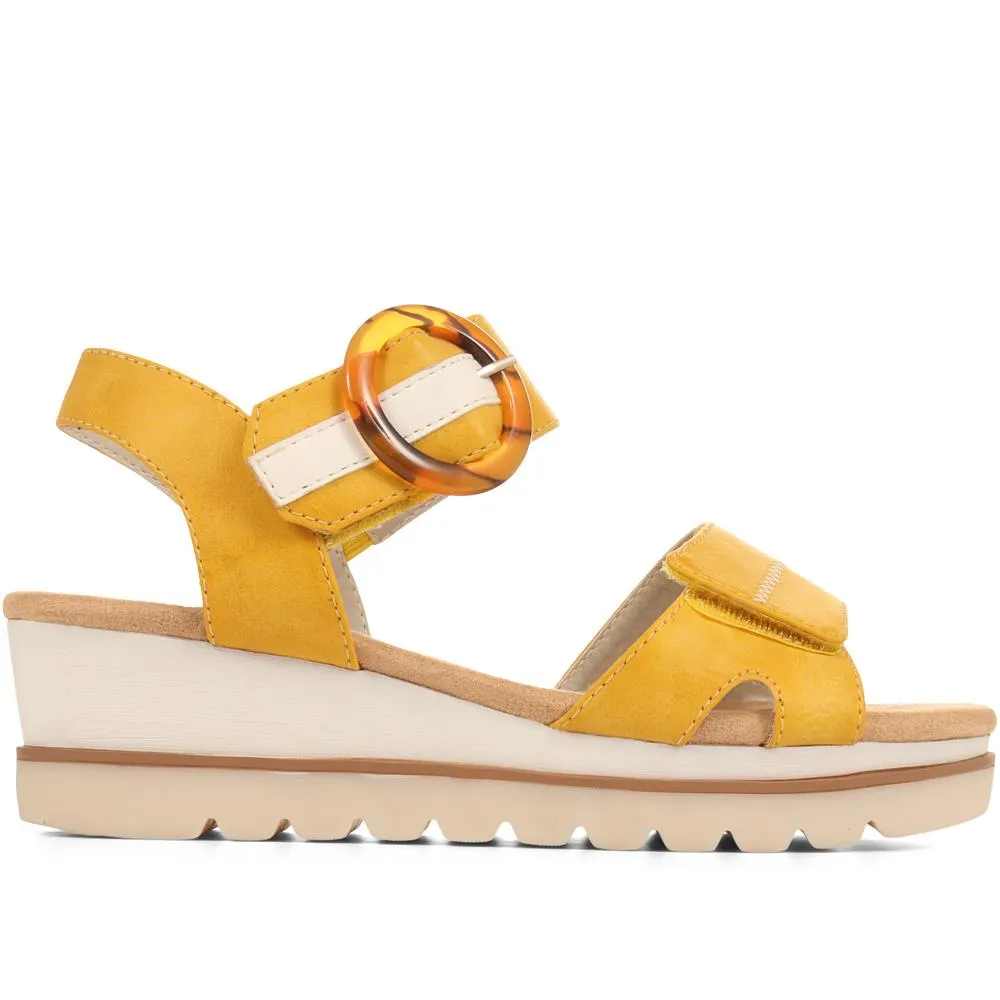 Comfortable Wedge-Heel Sandals - WBINS35128 / 321 724