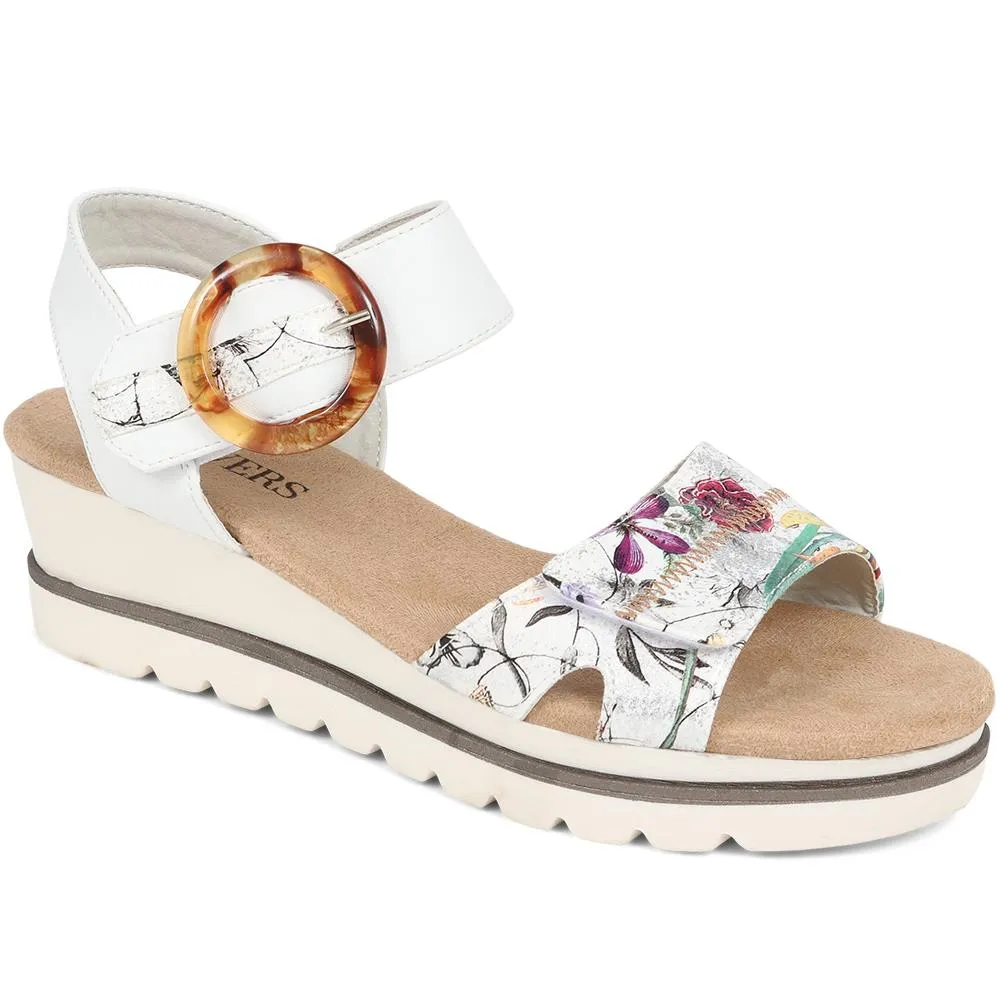 Comfortable Wedge-Heel Sandals - WBINS35128 / 321 724