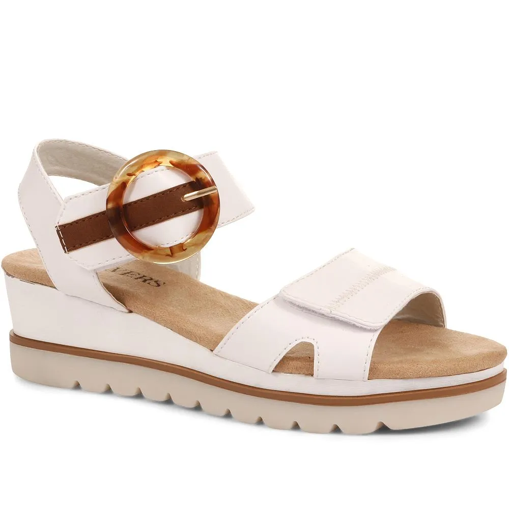 Comfortable Wedge-Heel Sandals - WBINS35128 / 321 724