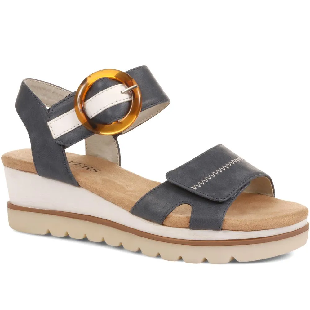 Comfortable Wedge-Heel Sandals - WBINS35128 / 321 724