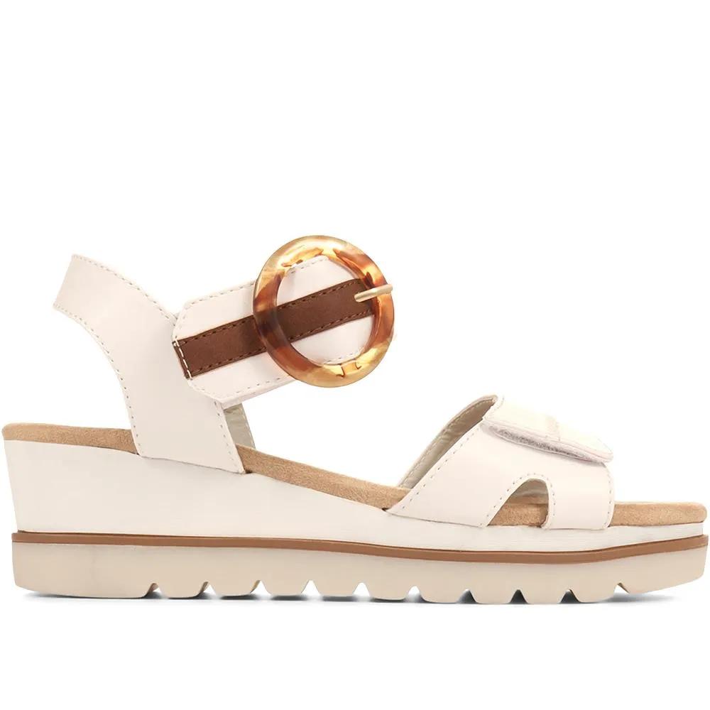 Comfortable Wedge-Heel Sandals - WBINS35128 / 321 724