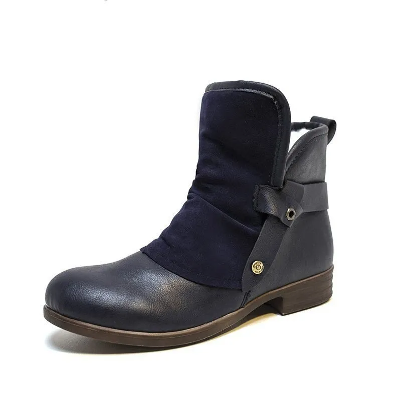 Cuzcare Women Orthopedic Boots Mujer Suede Winter Shoes