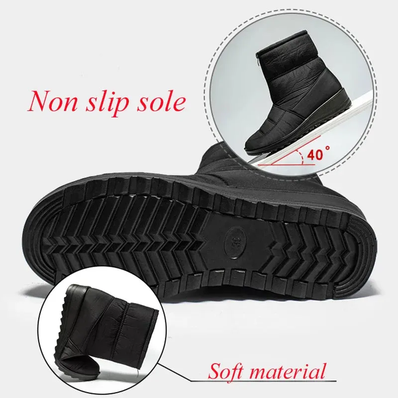 Cuzcare Women Orthopedic Boots Plush Ankle Booties