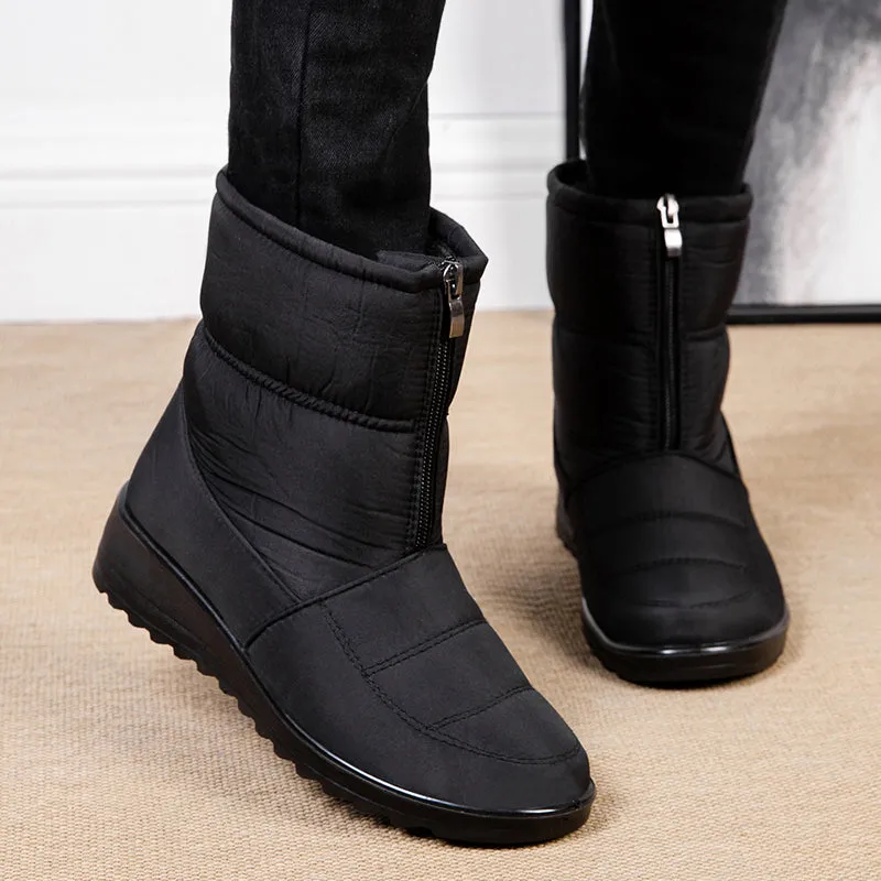 Cuzcare Women Orthopedic Boots Plush Ankle Booties