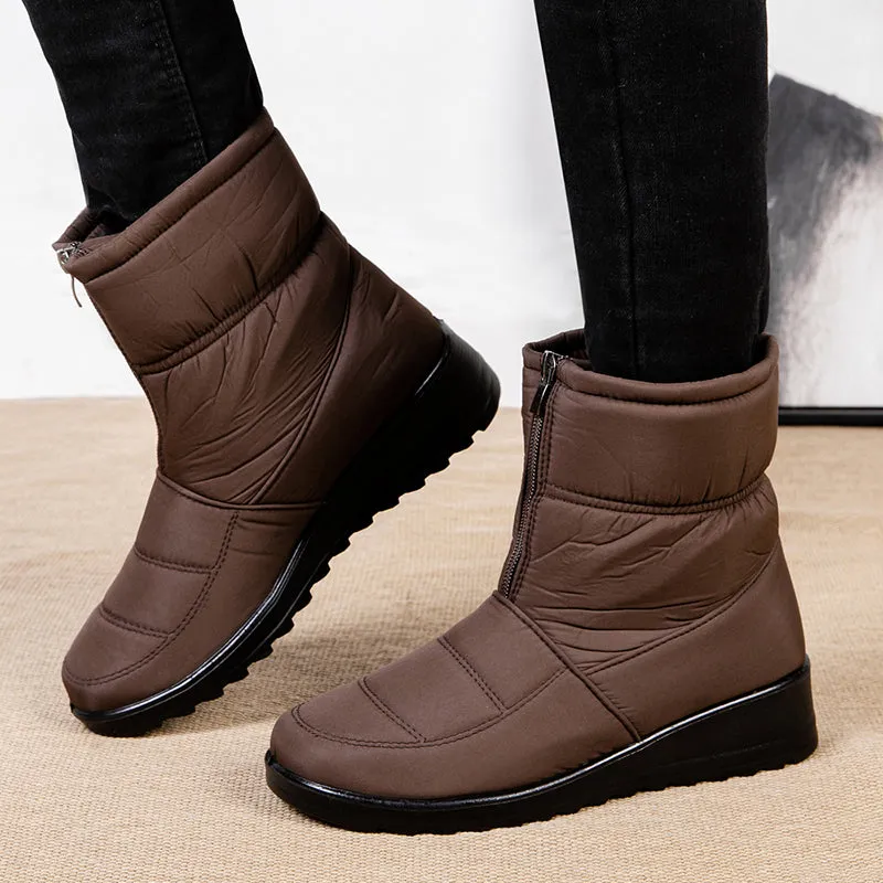 Cuzcare Women Orthopedic Boots Plush Ankle Booties