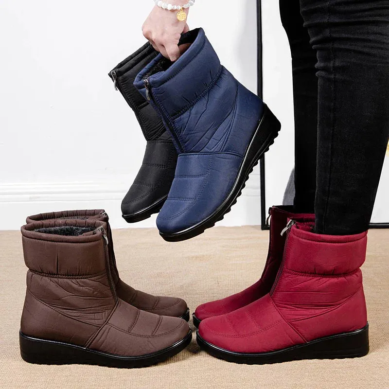 Cuzcare Women Orthopedic Boots Plush Ankle Booties