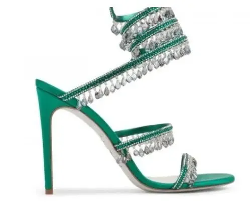 Elegant Designer Wrap Stiletto Heels