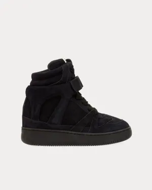 Ellyn Suede Black High Top Sneakers