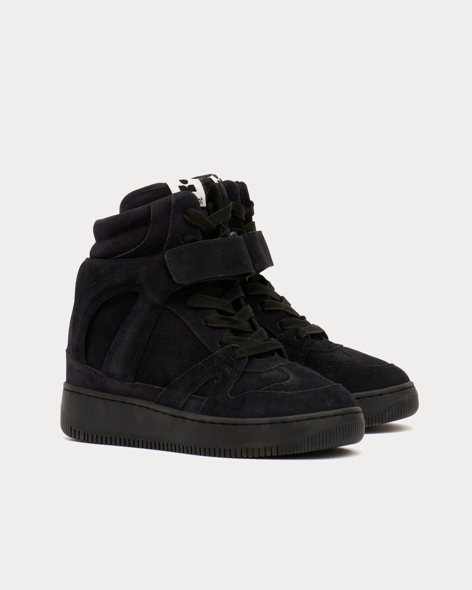 Ellyn Suede Black High Top Sneakers