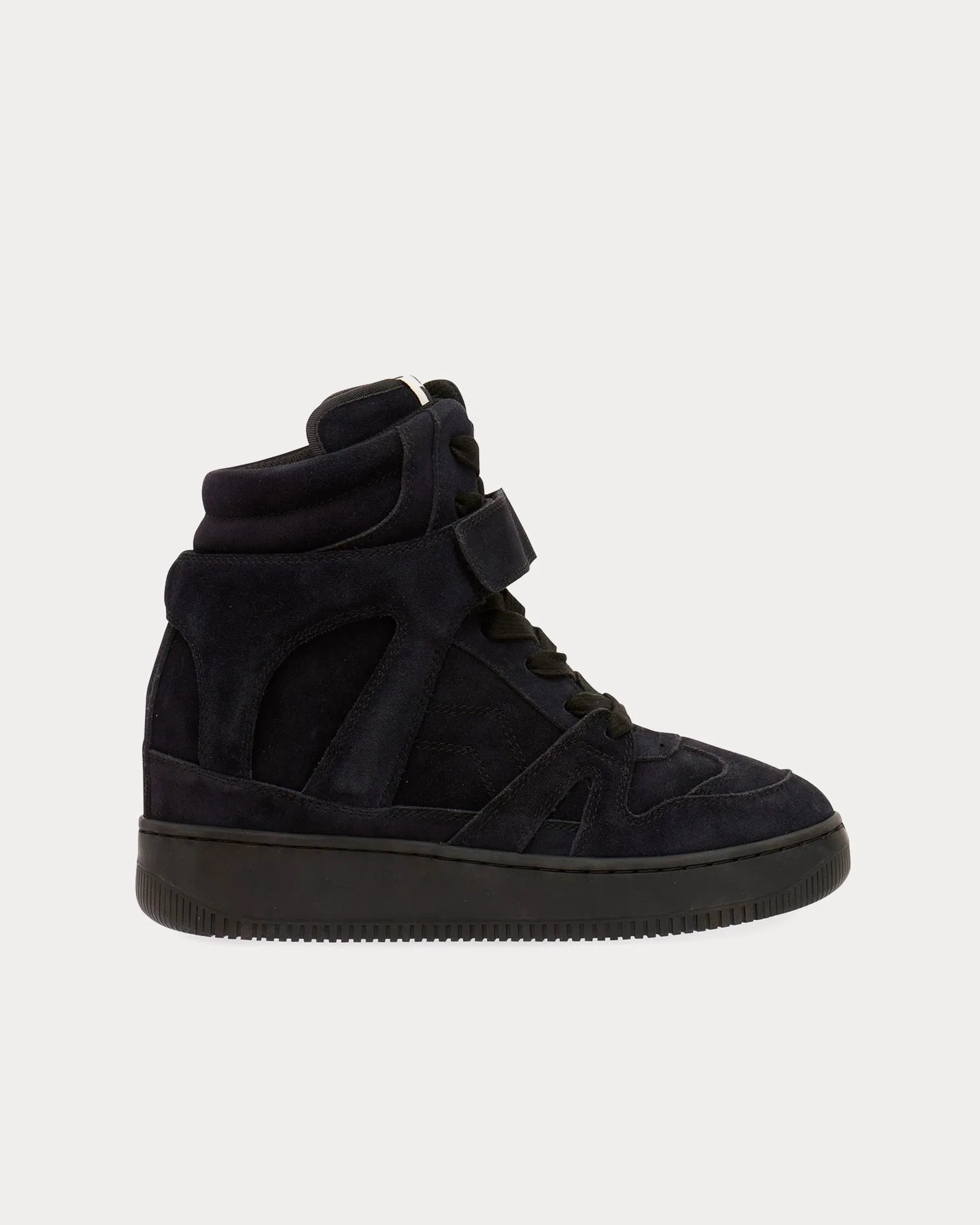 Ellyn Suede Black High Top Sneakers