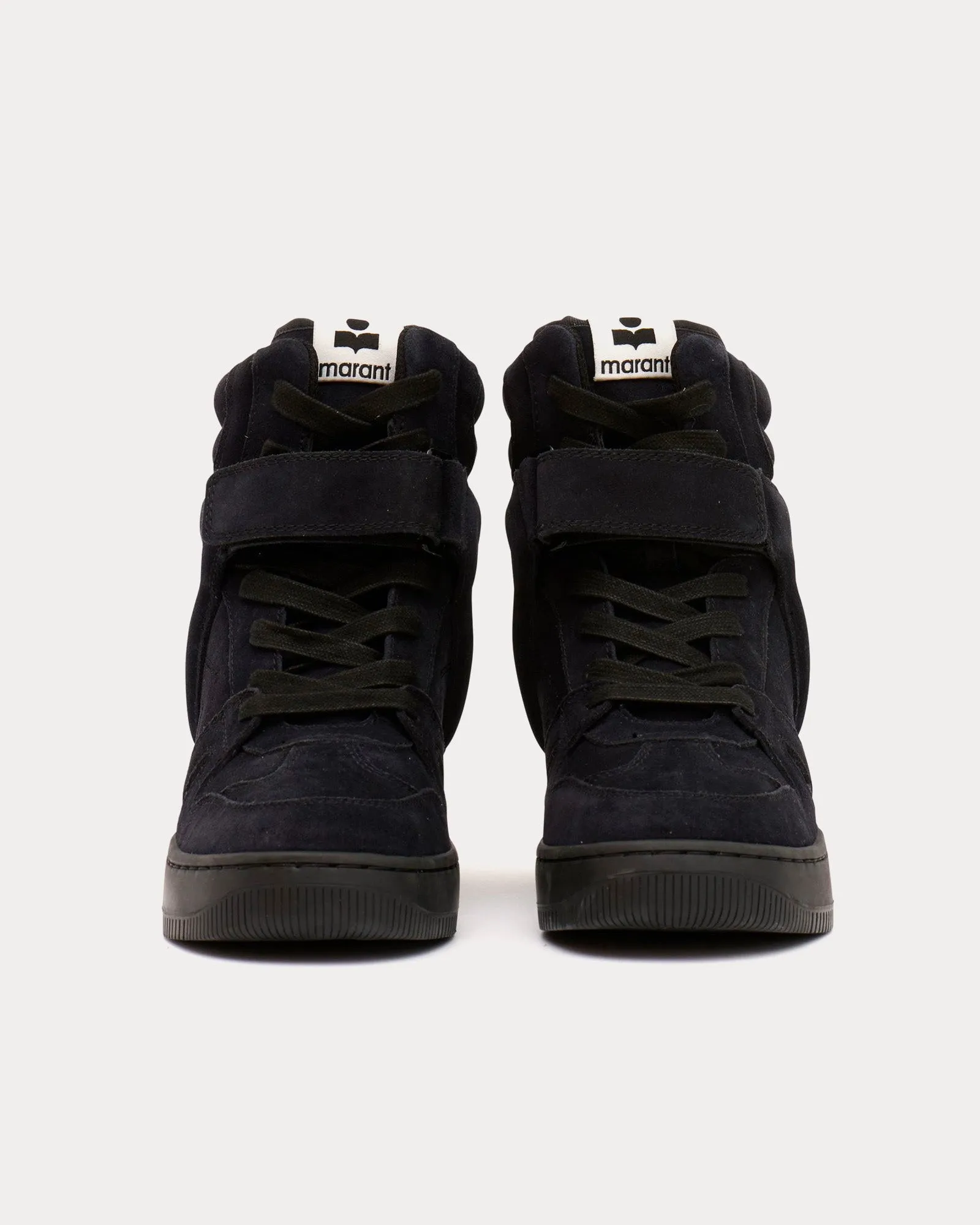 Ellyn Suede Black High Top Sneakers