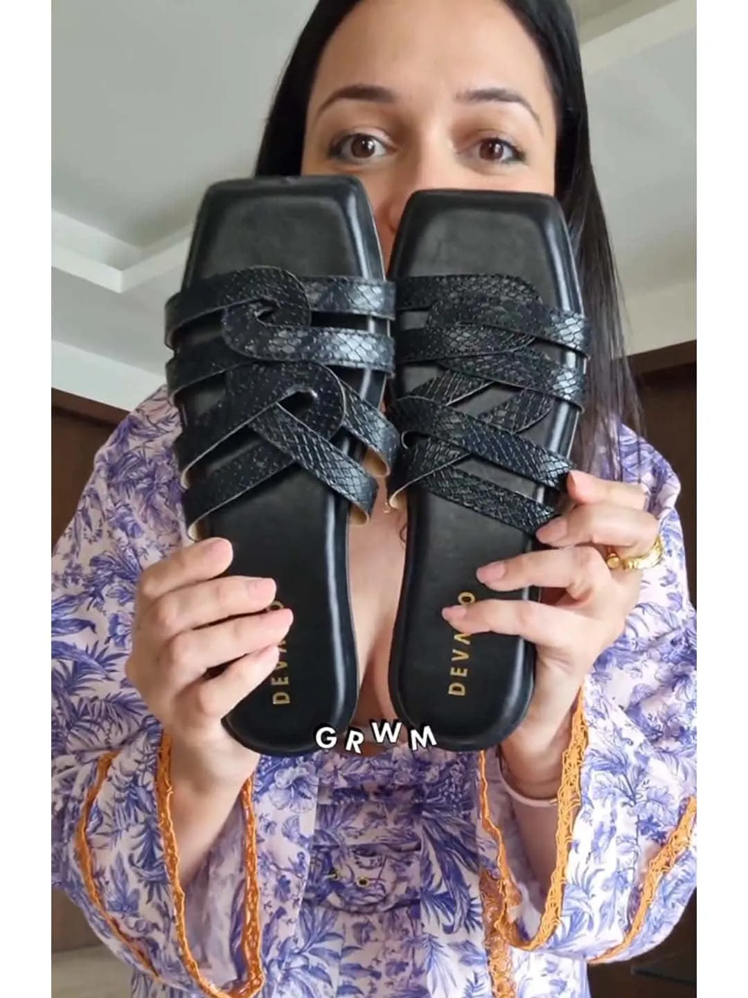 Fanny Twin Strap Flats Mimosa