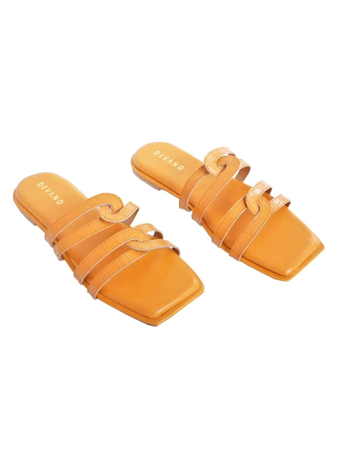 Fanny Twin Strap Flats Mimosa