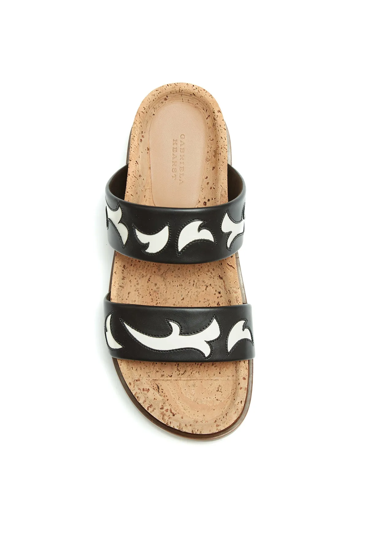 Flame Striker Sandal in Black Leather