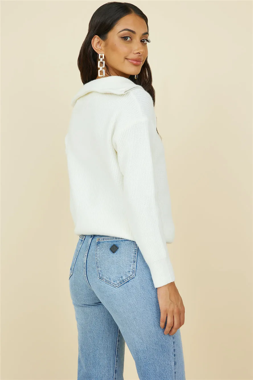 Forever More Knit White