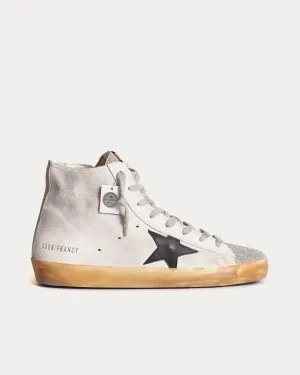 Francy Suede & Leather Star White / Black High Top Sneakers