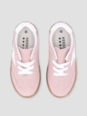 Girls Suede Skate Sneaker - Blush
