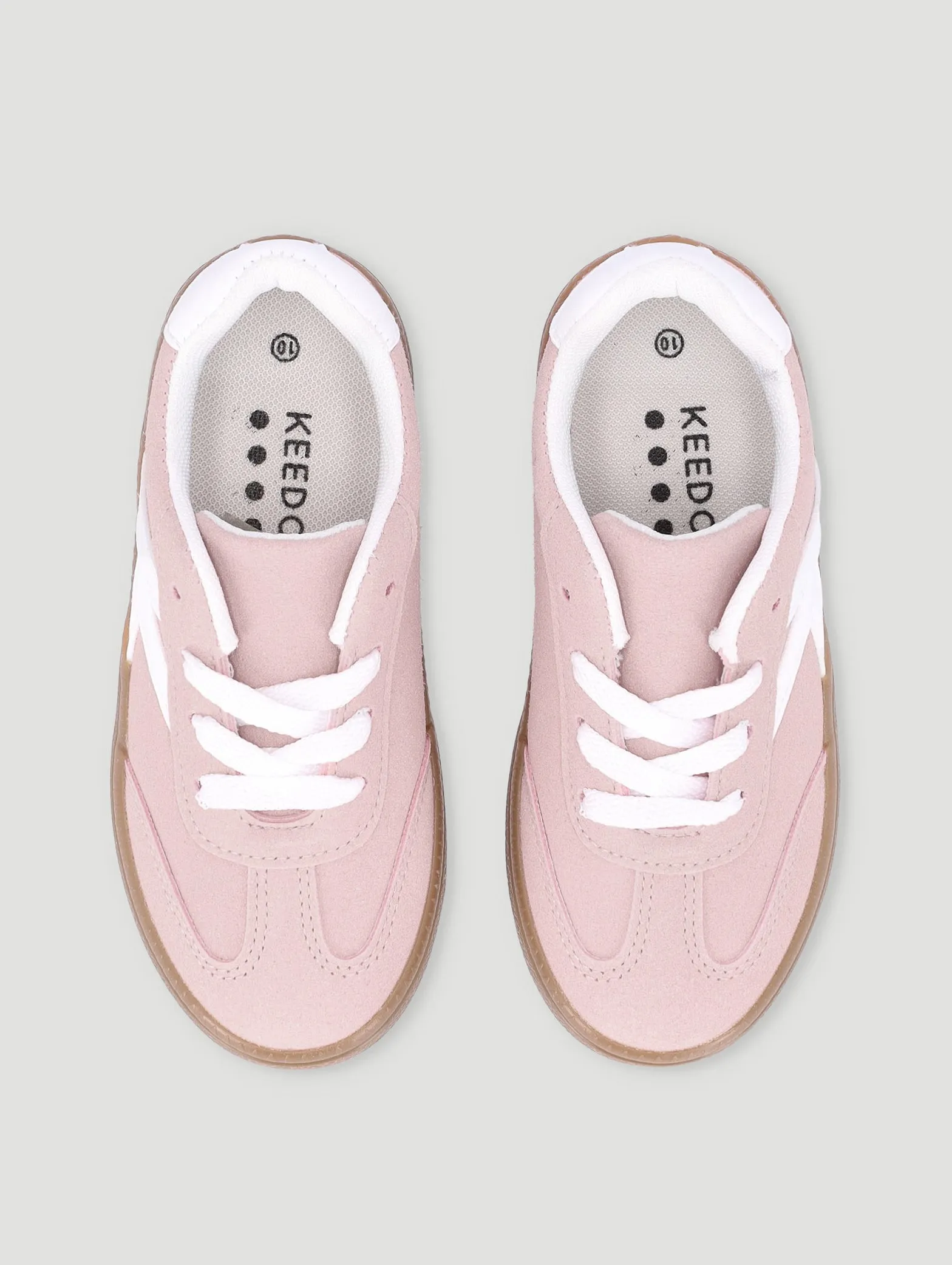 Girls Suede Skate Sneaker - Blush