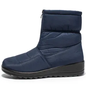 Groovywish Women Orthopedic Boots Plush Ankle Booties
