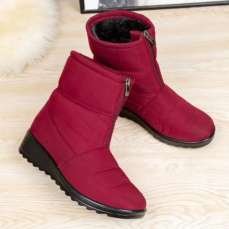 Groovywish Women Orthopedic Boots Plush Ankle Booties