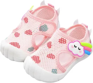 Infant Toddler Girls Boys Shoes Sandals Flat Bottom Non Slip Half Open Toe Slip Summer Breathable Baby Girl Dress