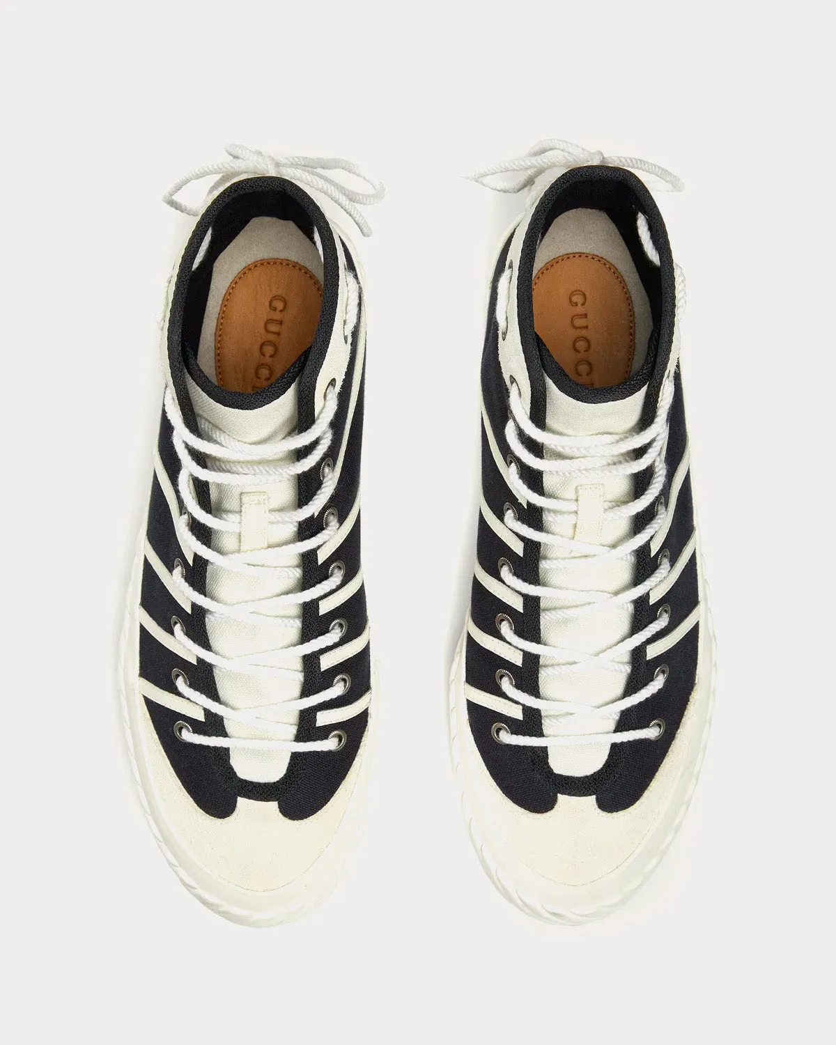 Interlocking G Canvas Black / White High Top Sneakers