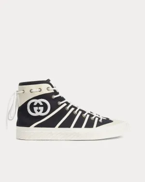 Interlocking G Canvas Black / White High Top Sneakers