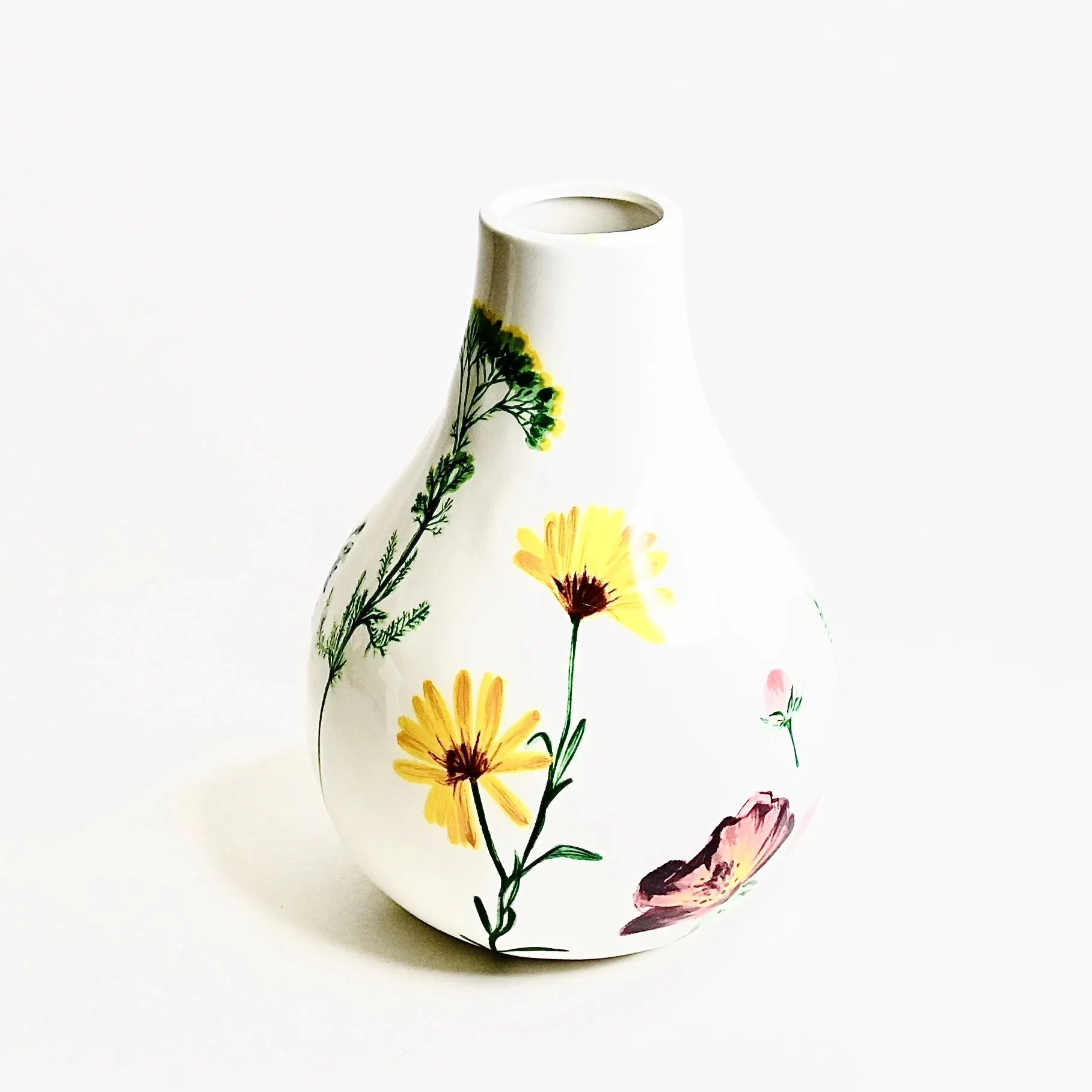 Jane Austen's Floral Garden Pear Shaped Vase