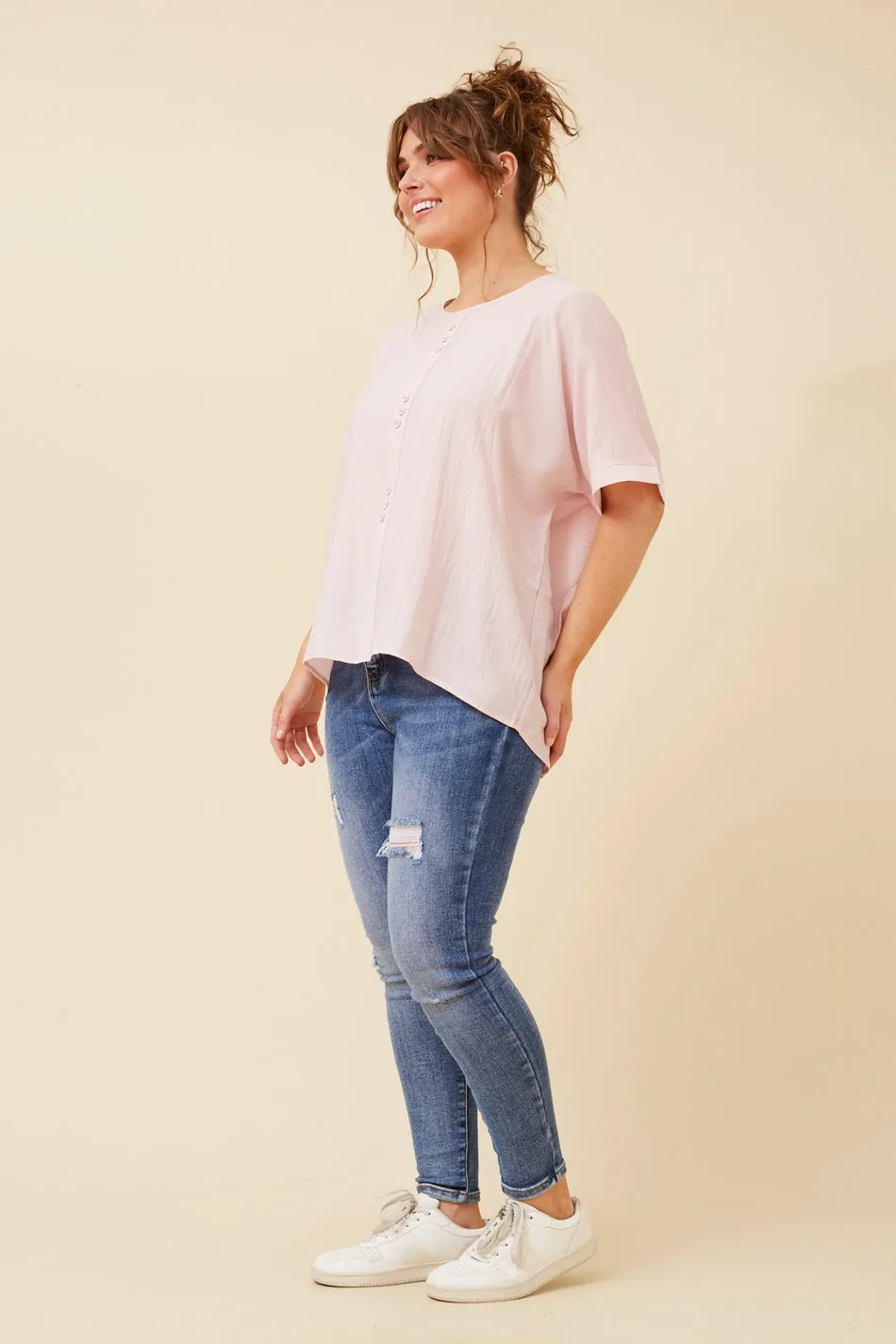 JANETH BUTTON DETAIL TOP