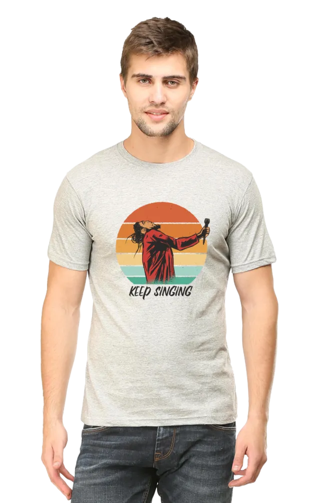 Keep Singing Printed T-shirt for men