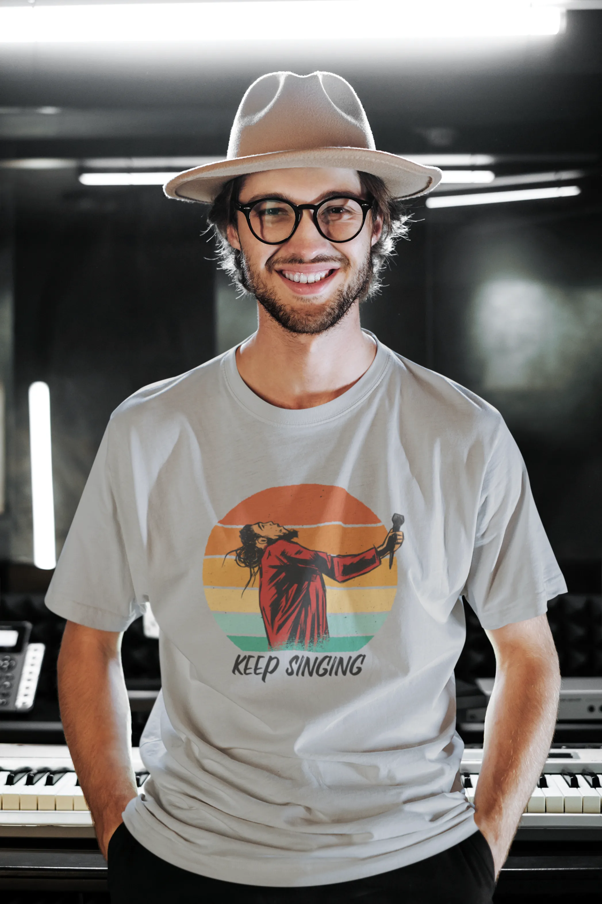 Keep Singing Printed T-shirt for men