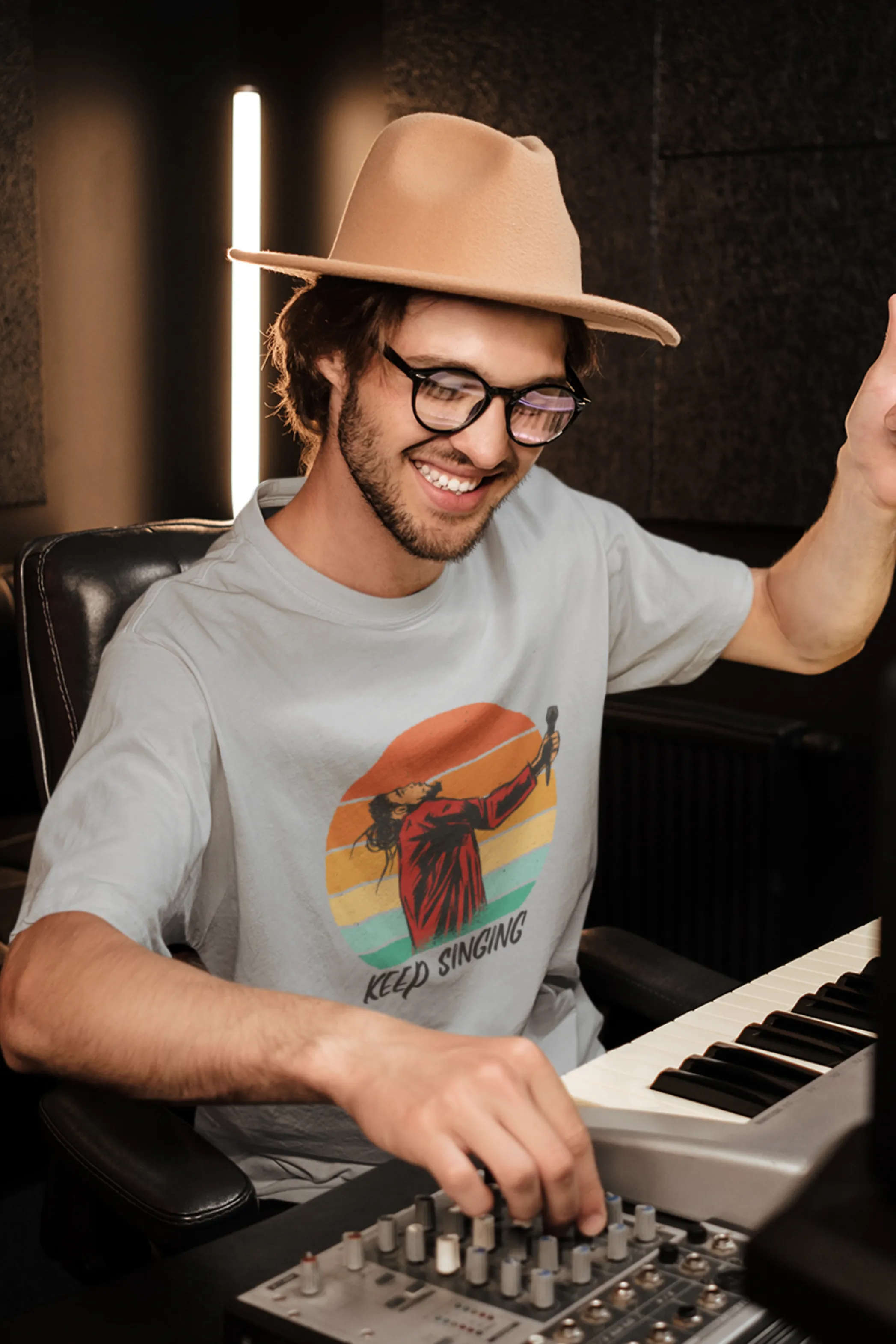 Keep Singing Printed T-shirt for men