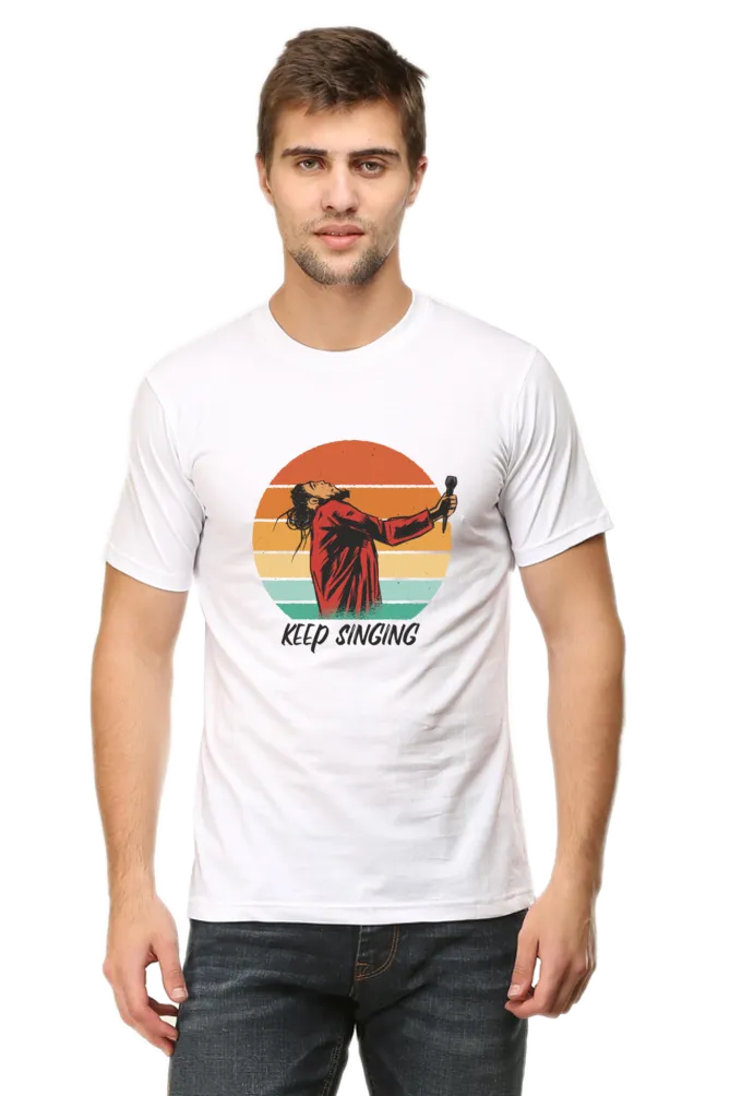 Keep Singing Printed T-shirt for men