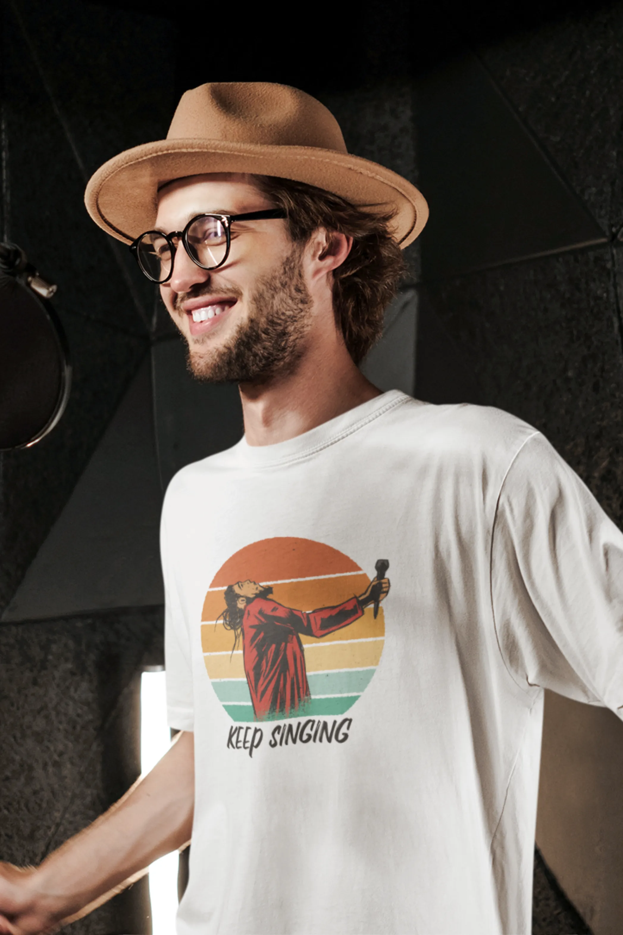 Keep Singing Printed T-shirt for men