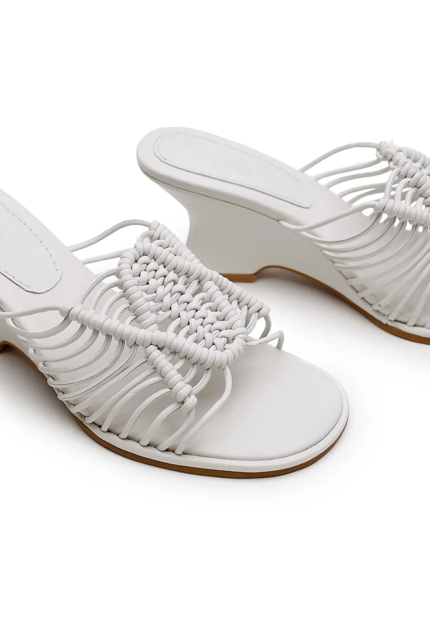 Macrame Wedge - Mist