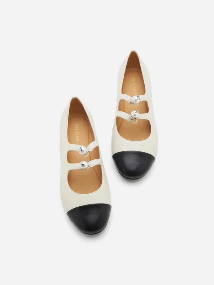 Maya Strappy Toe Cap Mary Janes