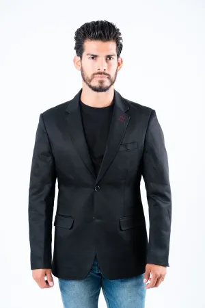 Men's Double Button Black Blazer from Platini Fashion