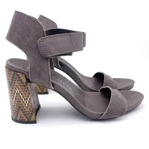 PEDRO GARCIA ANKLE WRAP BLOCK HEEL LEATHER  SANDALS