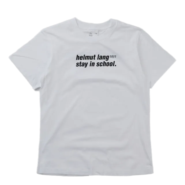 School Tee.school Te Chalk White