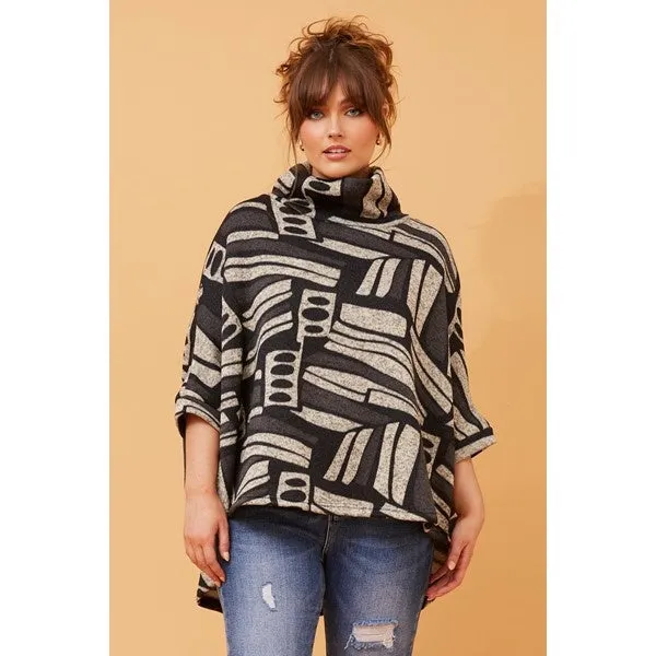 SIERRA ABSTRACT PRINT TOP