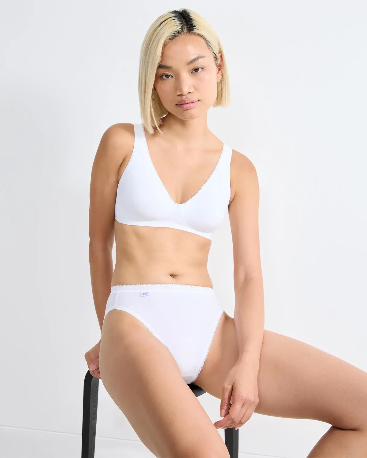 Sloggi Womens 4 Pack Basic  Cotton Tai Brief